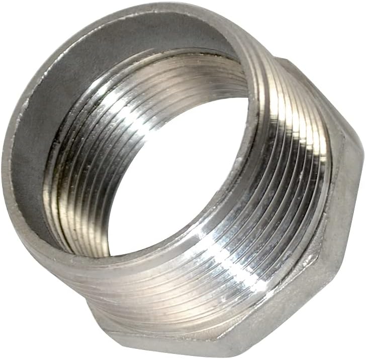 1-1/2" Male NPT to 1-1/4" Female NPT Stainless Steel Adapter - Image 3